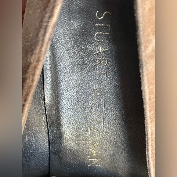 Stuart Weizman Broom Tassel Suede Block-heel Pumps size 7M - Picture 12 of 13